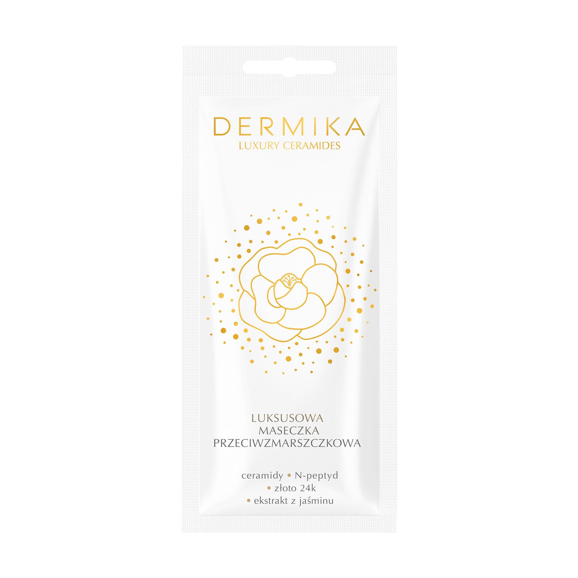 Розкішна маска для обличчя Dermika Luxury Ceramides проти зморшок, 10 мл
